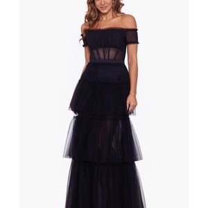 Gorgeous Black Besty & Adam Ball Gown! Excellent holiday/gala wear! ❤️🎄